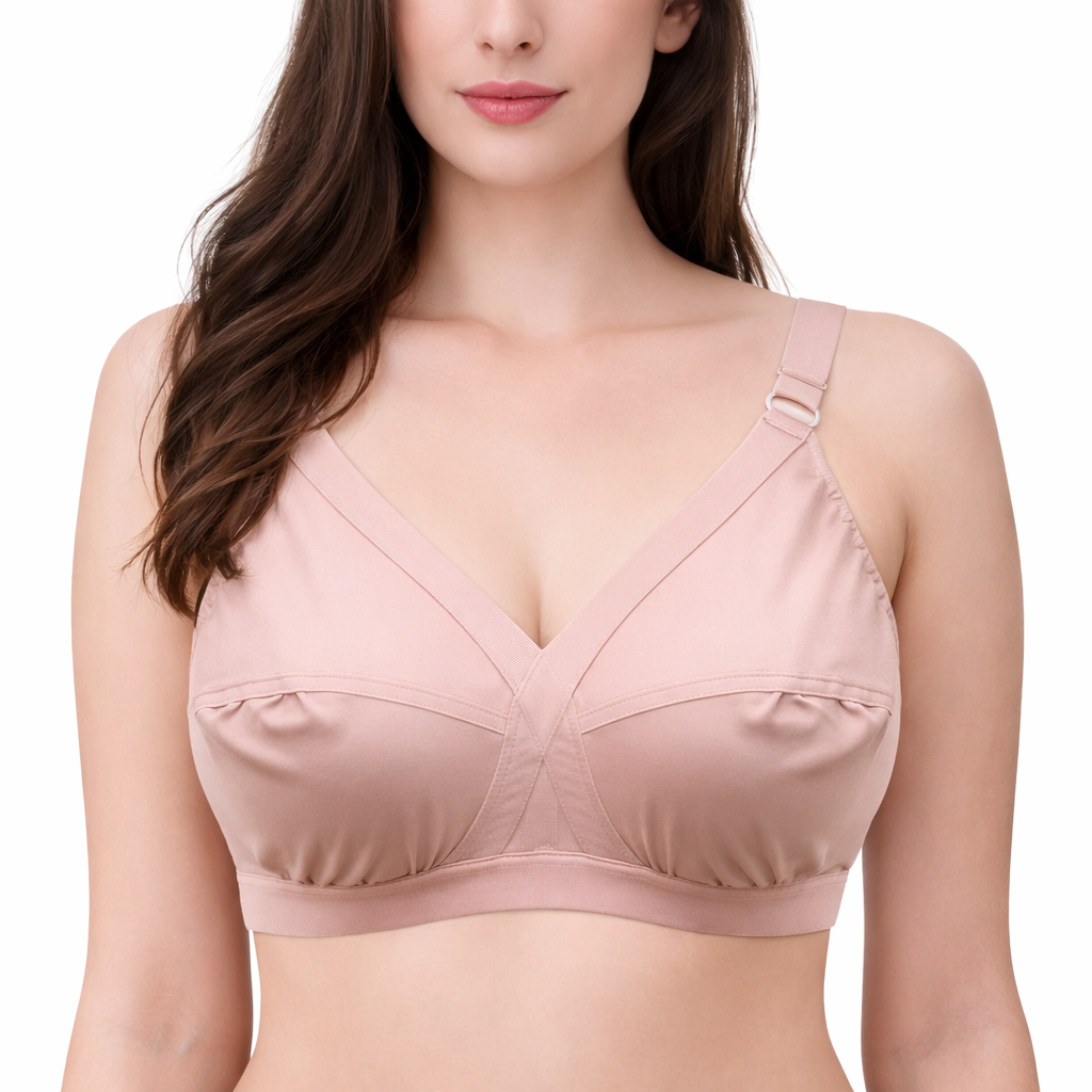 Pack of 2 Women’s Cotton Bras – Soft, Breathable, Wire-Free Daily Comfort